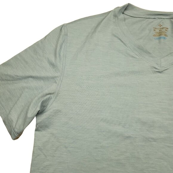 Tommie Copper Mens 2XL Shirt Cool Copper Compression Gray Train Running Workout - Picture 5 of 14